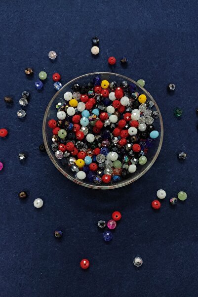 platin hediyelik 100 грам 8 мм змішані скляні кришталеві намистини