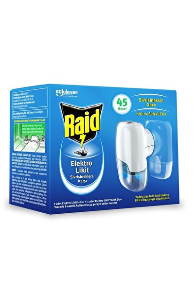 Raid Elekro Likit Cihaz Ve 1 Yedek, 45 Gece (sivrisineklere Karşı)