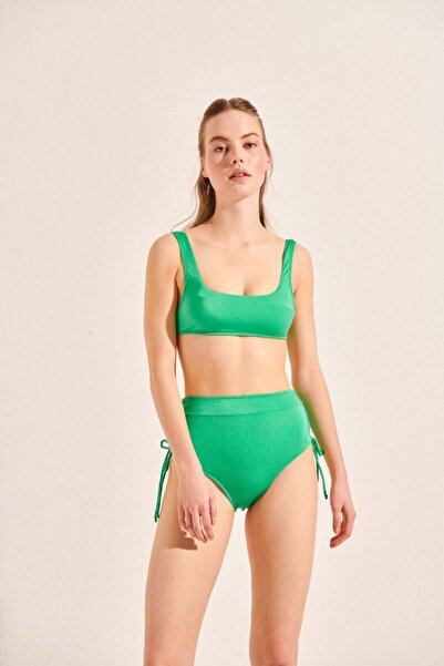 Beach&Beyond Kadın Yesıl Yüksek Bel Bikini Altı