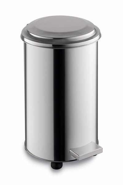 KG-GOLDPAPER 0801 40 Litre 304 Kalite Paslanmaz Çelik Metal Pedallı Endüstriy...