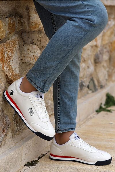 U.S. Polo Assn. Ανδρικά λευκά Us Polo Assn Deep Summer Sneaker Shoes1003785880100378588