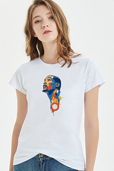 QIVI Sportsman Košarkaš Štampano Bela Ženska Pleteno Majica T-shirt Majica