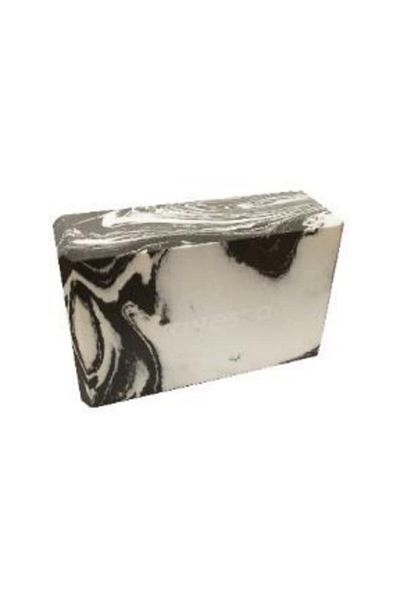 AVESSA Black and White Patterned Yoga Block - Pilates Block - Sports - 3x6x9''