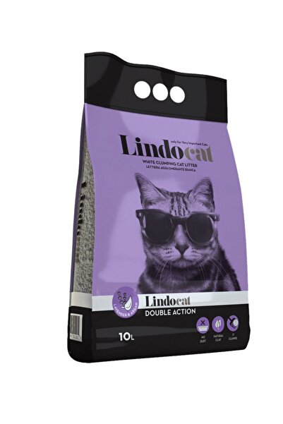 Lindo Cat Lindocat 10 Lt Ince Bentonite Kedi Kumu Lavanta & Argan Kokulu Doub...