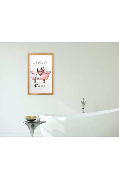 Bk Gift Home Banyo Dekoratif Retro Ahşap Tablo-21