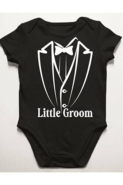 venüsdijital بدلة العريس للأطفال بدلة العريس الصغير مطبوعة باللون الأسود