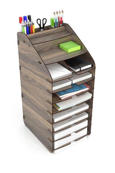 Mingitav Otto Tower 10-Tier A4 Desktop Organizer - Document Shelf