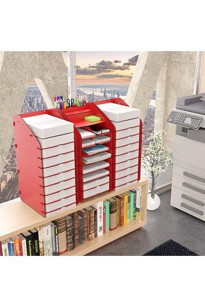 Mingitav Otto Tower 10-Tier A4 Desktop Organizer - Document Shelf