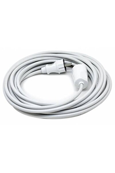 VİKO Beyaz Topraklı Tekli Uzatma Kablosu - 20 Metre