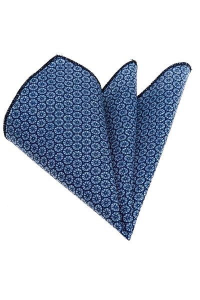 Exve Exclusive Batista cu guler cu model geometric albastru bleumarin