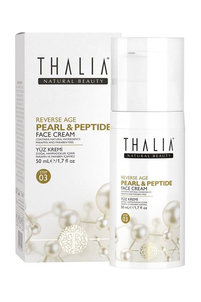 Thalia Pearl Peptide 40+ Face Care Cream - Helps Prevent Aging, 50 Ml