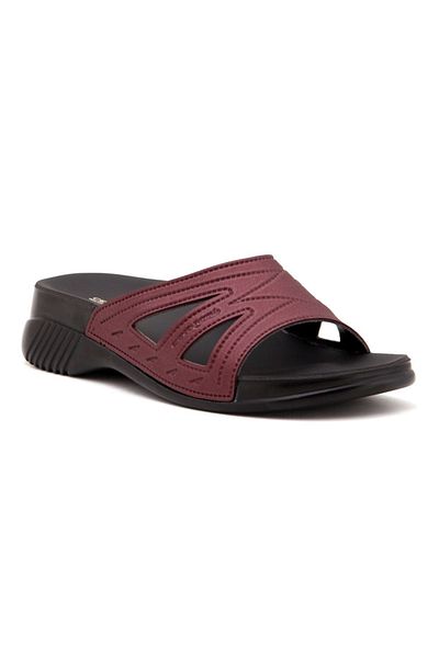 Ceyo Papuci de damă Burgundy Belize