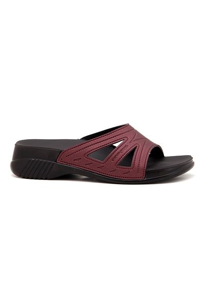 Ceyo Papuci de damă Burgundy Belize