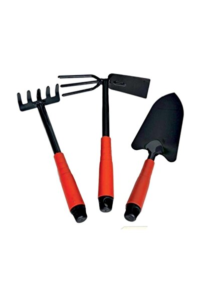Sait Demirci Bahçe Bitki Düzenleme Seti 3 Parça Çapa Kürek Tırmık Bahçe Alet ...