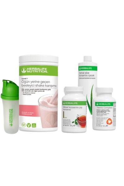Herbalife Set 1 Ad. Ahududu Shake 1 Ad. Klasik Çay 100 Gr. 1 Adet Aloevera 1 ...