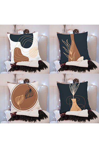 LadiesHome Husă de pernă decorativă, imprimată digitală, cu două fețe, cu des...