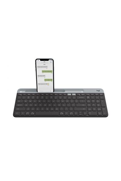 logitech K580 Ultra Ince Çoklu Cihaz Özellikli Türkçe Bluetooth Klavye - Siyah