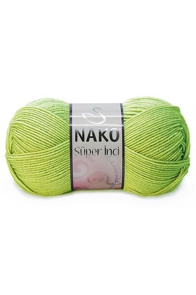 NAKO Super Pearl 10268 Φύλλο Πράσινο |   Πλεκτό νήμα στο χέρι