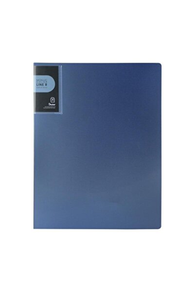 Shuter A1172 A4 Sunum Dosyası 20 Yaprak - Metalik Mavi