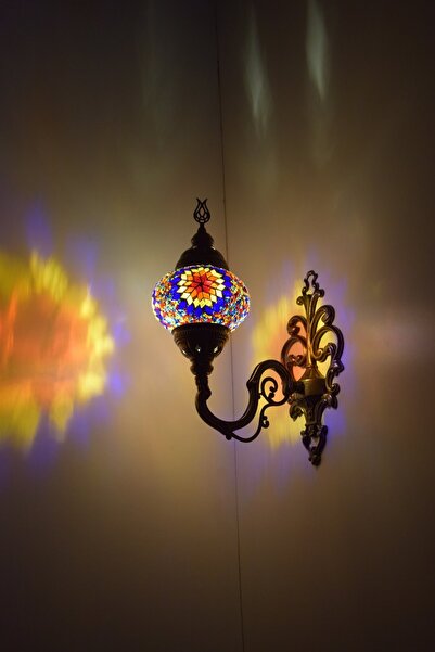 karlıkturistik Mozaik Aplik ,yukarı Yönlü Dekoratif Duvar Lambası,otantik Lam...