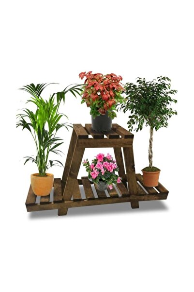 Genel Markalar Dekor Saksılık Çiçeklik Ahşap Saksı Standı 2124