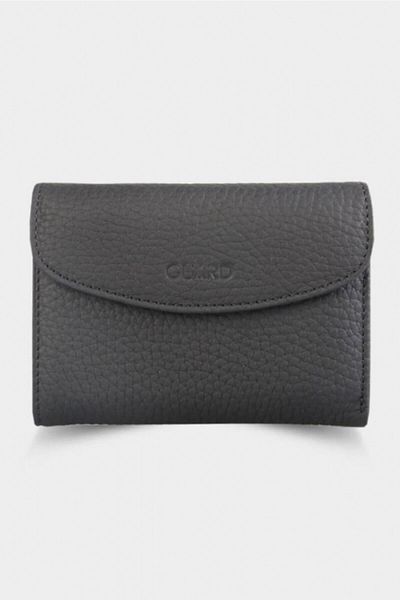 GUARD Black Matte Women's Wallet with Coin