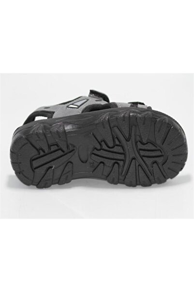 Puly Erkek Çocuk Gri Hafıf Cırtlı  Sandalet