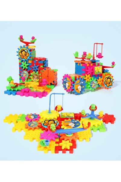 hitteknoloji 81 Parça Hareketli Dişliler 3d Modeli Yapı Kitleri Plastik Tuğla...