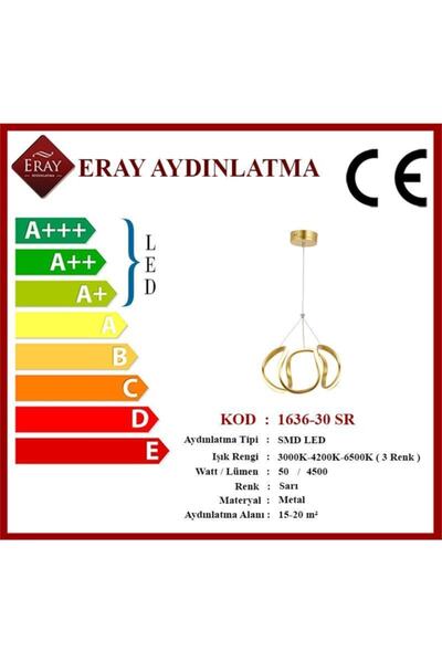 Eray Aydınlatma 1666-30 Sarı Led Avize