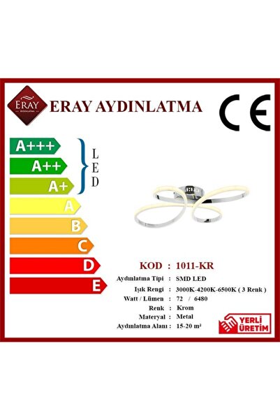 Eray Aydınlatma 1011-kr Krom Led Avize