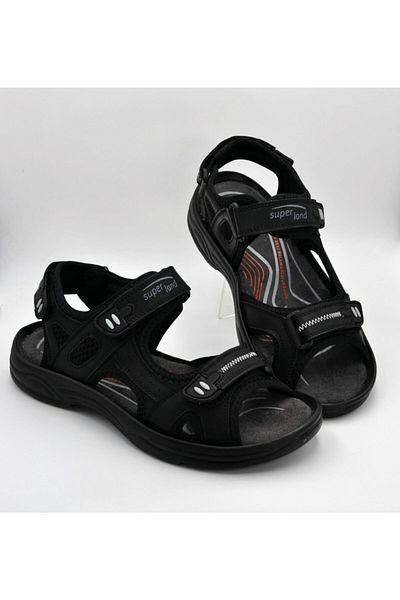 Süperland Unisex Μαύρα Σανδάλια Trekking