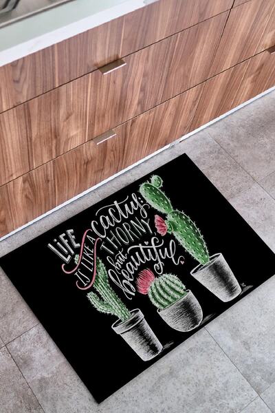 Buket Home الحياة تشبه سجادة الباب الأمامية المزخرفة الداخلية والخارجية متعددة الأغراض