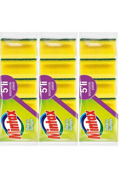 Mintax Corrugated Sponge 5 Pieces X 3 Pieces