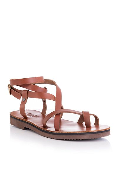DaphneSandals Sandale Bodrum pentru femei, din piele naturală, lucrate manual - E4012