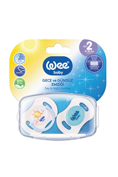 Wee Baby 2 Pack Day and Night Pacifier No2