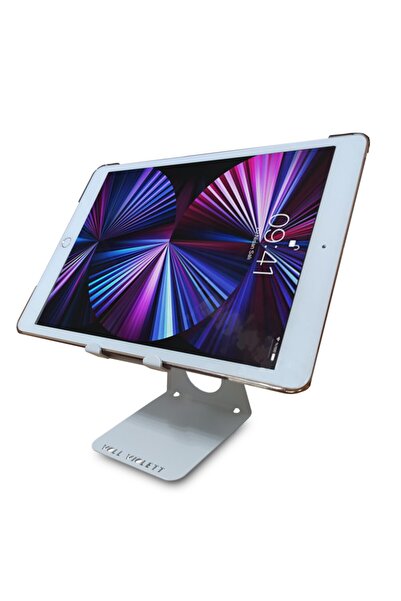 VOLL BLUME Voll Violett Metal Tablet Pc Phone Holder Stand Cooler - White