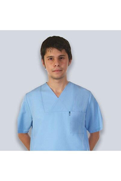 PRODEXY بدلة جيرسي للخدمة الجراحية باللون الأزرق للرجال