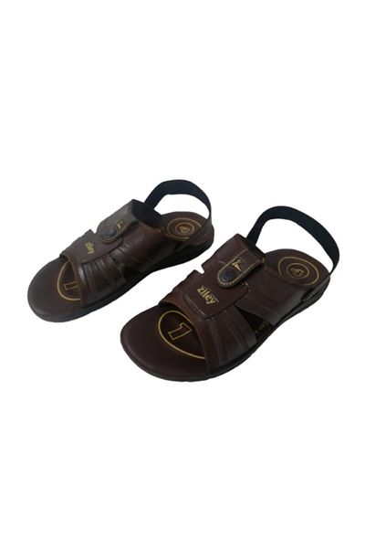 Ziley Zl022-010 Ανδρικά Καφέ Παντόφλες Καθημερινής Περπάτημα Σανδάλια