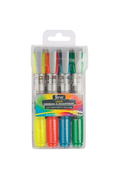 Serve Sv-lktfb4kra 4 Color Liquid Highlighter