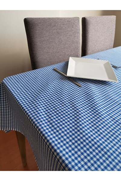 Melis Home Față de masă în carouri albastră 160x160