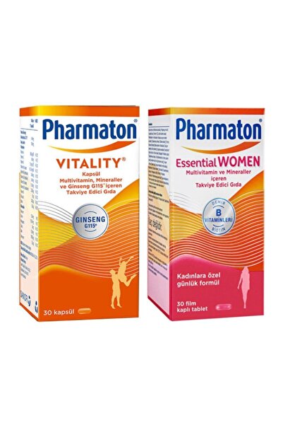 Pharmaton Vitality 30 Kapsül + Essential Women 30 Kapsül
