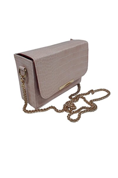 Zaradise Accessories Дамска мини чанта през рамо в прасковен цвят