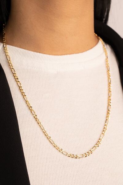 YAVUZ KUYUMCULUK Altın Figaro Zincir Kolye