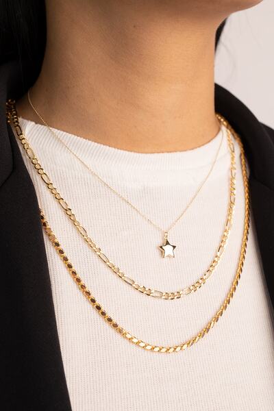 YAVUZ KUYUMCULUK Altın Figaro Zincir Kolye