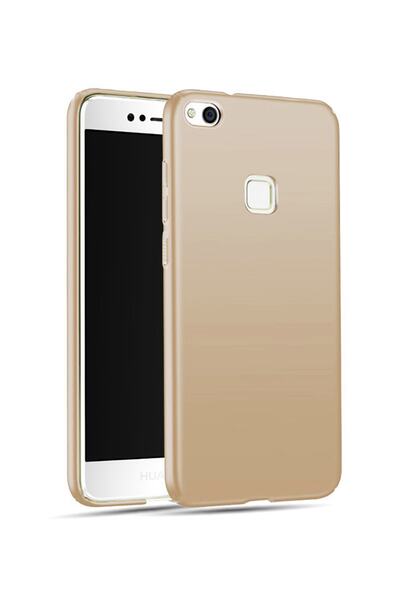 Molly Huawei P10 Lite Uyumlu Gold Mat Silikon Kılıf