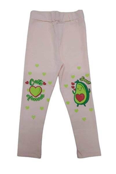 Timi Kids Λεπτό καλοκαιρινό μακρύ κολάν για κορίτσια με στάμπα αβοκάντο