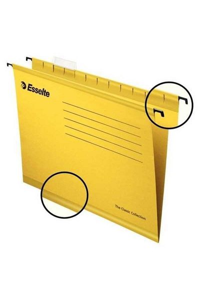Esselte Slt-9031 (9301 Equivalent) Yellow Hanging File