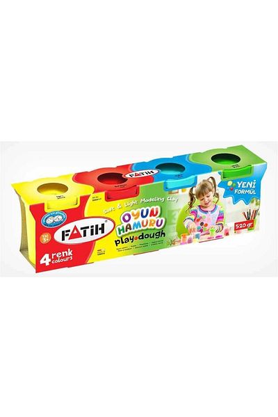 Fatih Play Dough - 520gr 4 Colors, Model 5520.00086