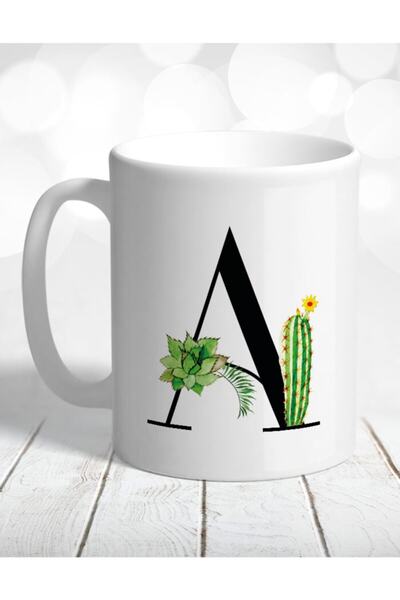 Atölye Çizgi Letter A Cactus Mug