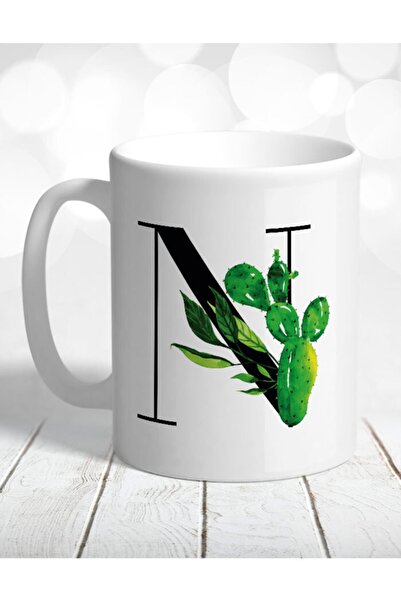 Atölye Çizgi Letter N Cactus Mug